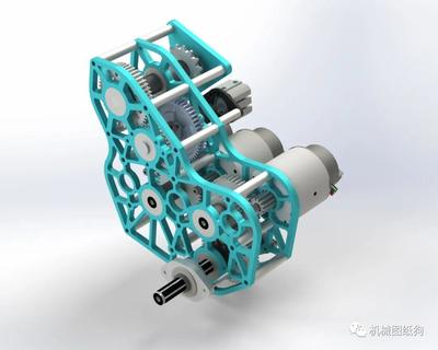 【差減變速器】PTO(動力輸出)齒輪變速器結(jié)構(gòu)3D圖紙 Solidworks設(shè)計(jì)